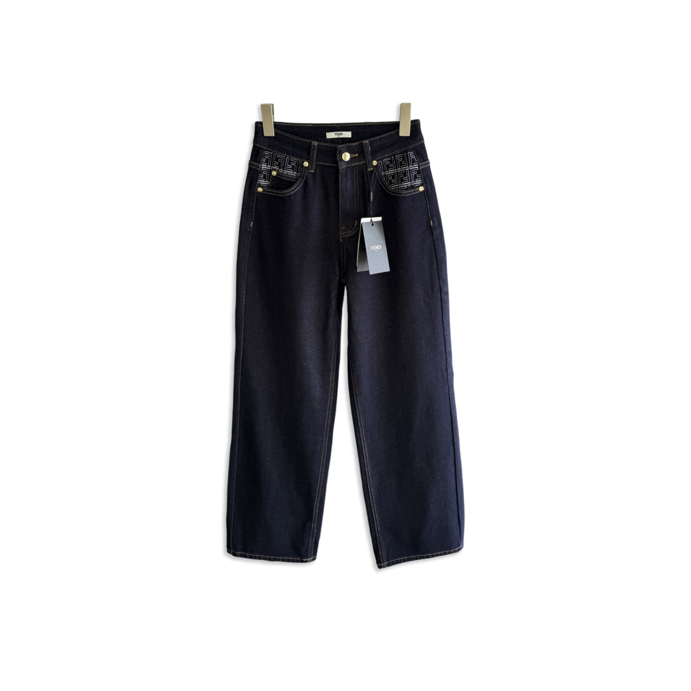 FENDI STRAIGHT-LEG JEANS